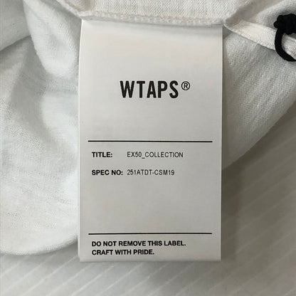 【中古品】【メンズ】 WTAPS ダブルタップス 25SS ACADEMY 01 S/S TEE CTPL 251ATDT-CSM19 アカデミー ショートスリーブ Tシャツ 半袖 トップス 142-250922-yo-07-tei サイズ：01 カラー：ホワイト 万代Net店