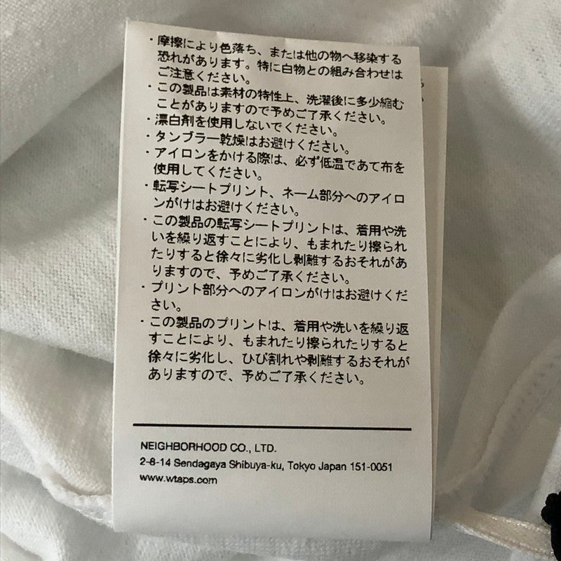 【中古品】【メンズ】 WTAPS ダブルタップス 25SS ACADEMY 01 S/S TEE CTPL 251ATDT-CSM19 アカデミー ショートスリーブ Tシャツ 半袖 トップス 142-250922-yo-07-tei サイズ：01 カラー：ホワイト 万代Net店