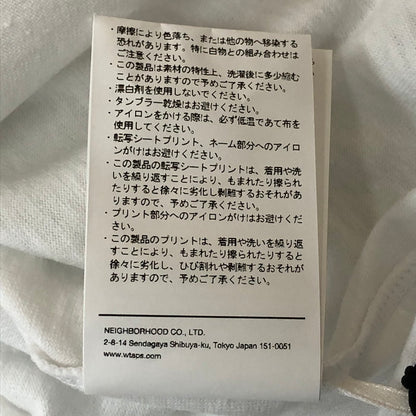 【中古品】【メンズ】 WTAPS ダブルタップス 25SS ACADEMY 01 S/S TEE CTPL 251ATDT-CSM19 アカデミー ショートスリーブ Tシャツ 半袖 トップス 142-250922-yo-07-tei サイズ：01 カラー：ホワイト 万代Net店