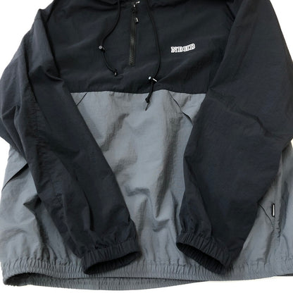 【中古品】【メンズ】 NEIGHBORHOOD ネイバーフッド BICOLOR ANORAK JACKET 241TSNH-JKM03 バイカラー アノラック ジャケット ライトアウター ナイロンジャケット 142-250920-ts-14-fuz サイズ：L カラー：ブラック 万代Net店