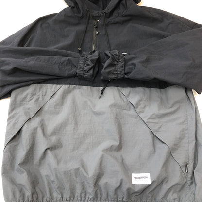【中古品】【メンズ】 NEIGHBORHOOD ネイバーフッド BICOLOR ANORAK JACKET 241TSNH-JKM03 バイカラー アノラック ジャケット ライトアウター ナイロンジャケット 142-250920-ts-14-fuz サイズ：L カラー：ブラック 万代Net店