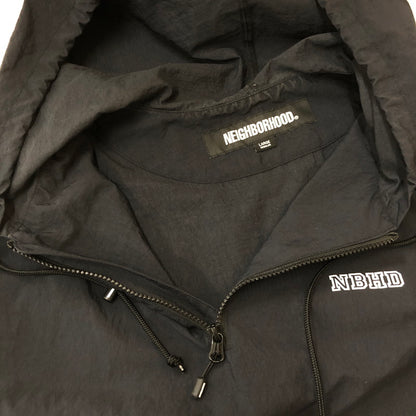 【中古品】【メンズ】 NEIGHBORHOOD ネイバーフッド BICOLOR ANORAK JACKET 241TSNH-JKM03 バイカラー アノラック ジャケット ライトアウター ナイロンジャケット 142-250920-ts-14-fuz サイズ：L カラー：ブラック 万代Net店