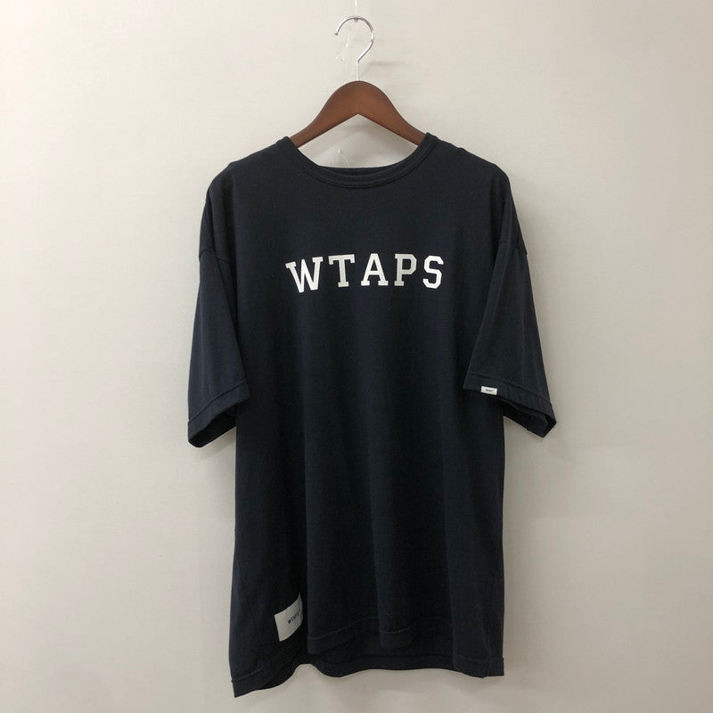 【中古品】【メンズ】 WTAPS ダブルタップス 25SS ACADEMY 01 S/S TEE CTPL 251ATDT-CSM19 アカデミー ショートスリーブ Tシャツ 半袖 トップス 142-250922-yo-08-tei サイズ：03 カラー：ブラック 万代Net店