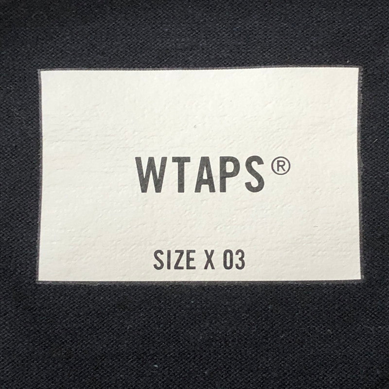 【中古品】【メンズ】 WTAPS ダブルタップス 25SS ACADEMY 01 S/S TEE CTPL 251ATDT-CSM19 アカデミー ショートスリーブ Tシャツ 半袖 トップス 142-250922-yo-08-tei サイズ：03 カラー：ブラック 万代Net店