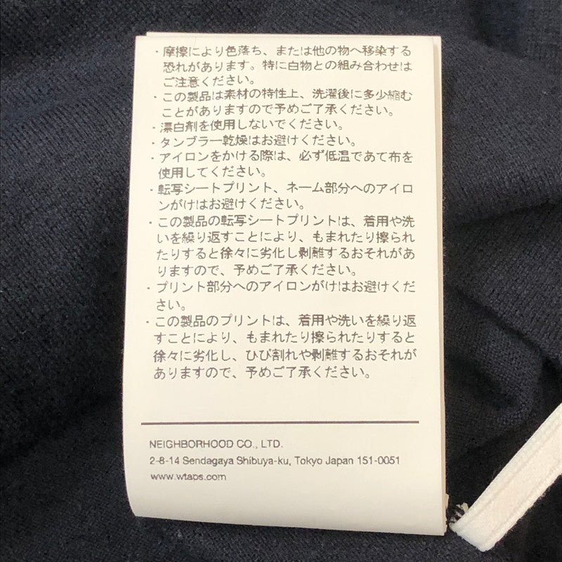 【中古品】【メンズ】 WTAPS ダブルタップス 25SS ACADEMY 01 S/S TEE CTPL 251ATDT-CSM19 アカデミー ショートスリーブ Tシャツ 半袖 トップス 142-250922-yo-08-tei サイズ：03 カラー：ブラック 万代Net店