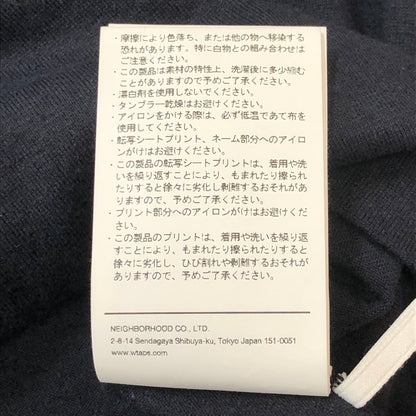 【中古品】【メンズ】 WTAPS ダブルタップス 25SS ACADEMY 01 S/S TEE CTPL 251ATDT-CSM19 アカデミー ショートスリーブ Tシャツ 半袖 トップス 142-250922-yo-08-tei サイズ：03 カラー：ブラック 万代Net店