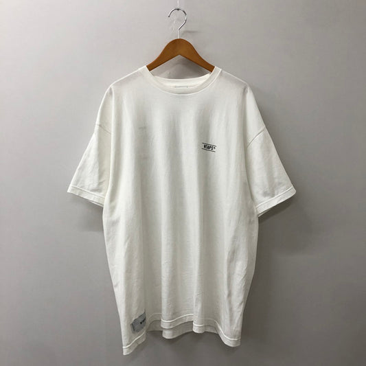 【中古品】【メンズ】 WTAPS ダブルタップス 25SS CONTAINING 02 SS COTTON TEE コンテイニング ショートスリーブ コットン Tシャツ 半袖 トップス 142-250922-yo-09-tei サイズ：04 カラー：ホワイト 万代Net店