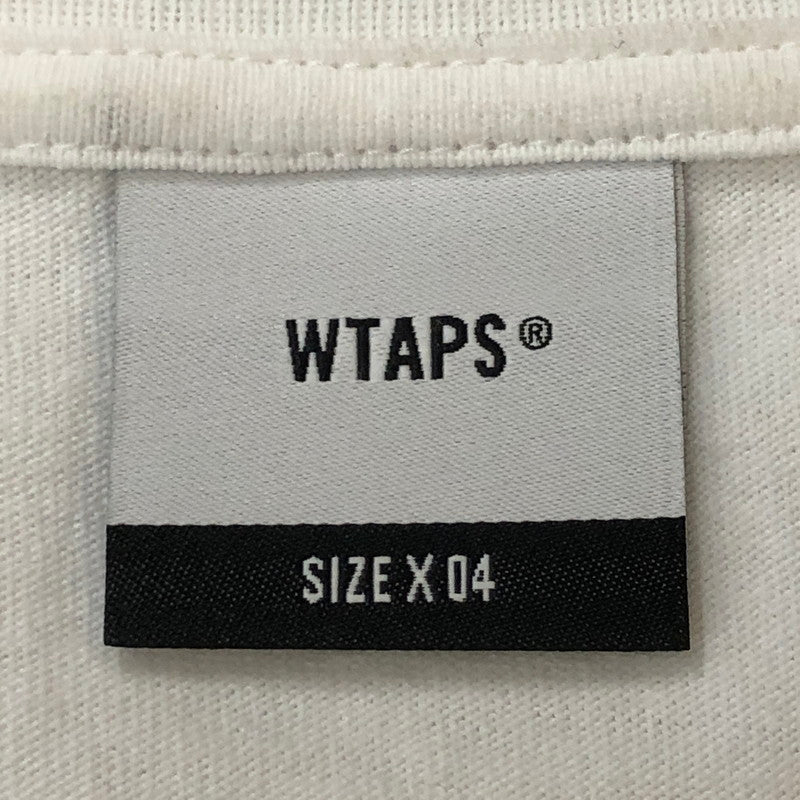 【中古品】【メンズ】 WTAPS ダブルタップス 25SS CONTAINING 02 SS COTTON TEE コンテイニング ショートスリーブ コットン Tシャツ 半袖 トップス 142-250922-yo-09-tei サイズ：04 カラー：ホワイト 万代Net店