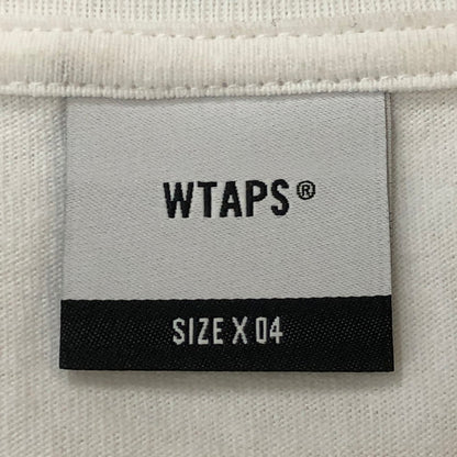 【中古品】【メンズ】 WTAPS ダブルタップス 25SS CONTAINING 02 SS COTTON TEE コンテイニング ショートスリーブ コットン Tシャツ 半袖 トップス 142-250922-yo-09-tei サイズ：04 カラー：ホワイト 万代Net店