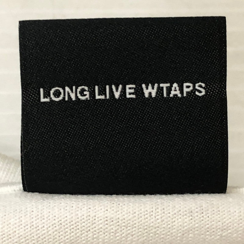 【中古品】【メンズ】 WTAPS ダブルタップス 25SS CONTAINING 02 SS COTTON TEE コンテイニング ショートスリーブ コットン Tシャツ 半袖 トップス 142-250922-yo-09-tei サイズ：04 カラー：ホワイト 万代Net店