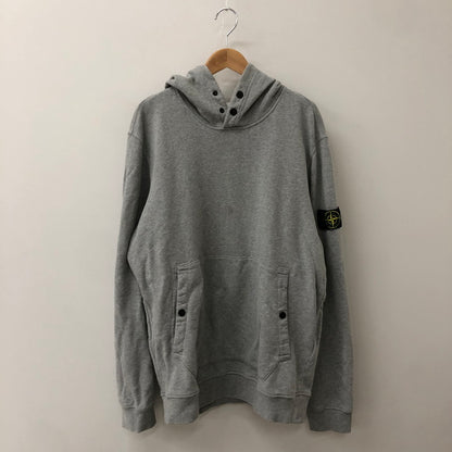 【中古品】【メンズ】 STONE ISLAND ストーンアイランド LOGO PATCH HOODIE 791561720 ロゴ パッチ付き フーディー トップス プルオーバーパーカー 141-250920-ts-13-fuz サイズ：M カラー：グレー 万代Net店