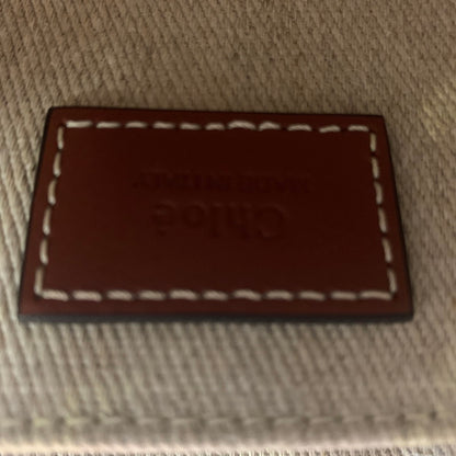 【中古品】【レディース】 Chloe クロエ リネン製 Woody ミニトート バッグ CHC22AP237I2690U カバン ハンドバッグ ミニトート 180-251119-ks-01-tei カラー：Brown 万代Net店