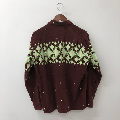 【中古品】【メンズ】 STYLE EYES スタイルアイズ CORDUROY OPEN COLLAR L/S SHIRT SE22576 コーデュロイ オープンカラー ロングスリーブ シャツ 長袖 トップス 145-250922-KS-14-tei サイズ：S カラー：ボルドー 万代Net店