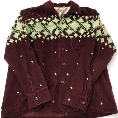 【中古品】【メンズ】 STYLE EYES スタイルアイズ CORDUROY OPEN COLLAR L/S SHIRT SE22576 コーデュロイ オープンカラー ロングスリーブ シャツ 長袖 トップス 145-250922-KS-14-tei サイズ：S カラー：ボルドー 万代Net店