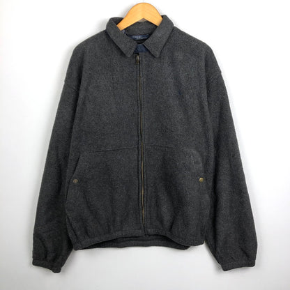 【中古品】【メンズ】 POLO RALPH LAUREN ポロ・ラルフローレン 80’s BOA FLEECE JACKET VINTAGE 80年代 ボア フリース ジャケット ヴィンテージ ライトアウター USA製 147-250926-KS-14-tei サイズ：L カラー：グレー 万代Net店
