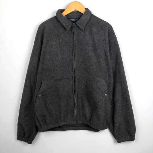【中古品】【メンズ】 POLO RALPH LAUREN ポロ・ラルフローレン 80’s BOA FLEECE JACKET VINTAGE 80年代 ボア フリース ジャケット ヴィンテージ ライトアウター USA製 147-250926-KS-14-tei サイズ：L カラー：グレー 万代Net店