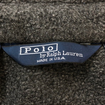 【中古品】【メンズ】 POLO RALPH LAUREN ポロ・ラルフローレン 80’s BOA FLEECE JACKET VINTAGE 80年代 ボア フリース ジャケット ヴィンテージ ライトアウター USA製 147-250926-KS-14-tei サイズ：L カラー：グレー 万代Net店
