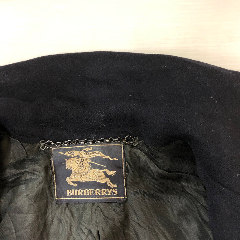【現状渡し品】【メンズ】 BURBERRY バーバリー WOOL CHESTERFIELD COAT ウール チェスター コート ライトアウター 141-250926-KS-04-tei サイズ：表記サイズ無し カラー：ネイビー 万代Net店