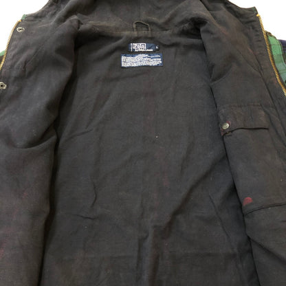 【中古品】【メンズ】 POLO RALPH LAUREN ポロ・ラルフローレン 80～90’s BLACK WATCH OILED JACKET VINTAGE 80～90年代 ブラック ウォッチ オイルドジャケット ヴィンテージ ライトアウター 147-250926-KS-16-tei サイズ：L カラー：マルチカラー 万代Net店