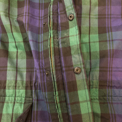 【中古品】【メンズ】 POLO RALPH LAUREN ポロ・ラルフローレン 80～90’s BLACK WATCH OILED JACKET VINTAGE 80～90年代 ブラック ウォッチ オイルドジャケット ヴィンテージ ライトアウター 147-250926-KS-16-tei サイズ：L カラー：マルチカラー 万代Net店
