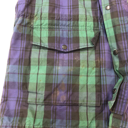 【中古品】【メンズ】 POLO RALPH LAUREN ポロ・ラルフローレン 80～90’s BLACK WATCH OILED JACKET VINTAGE 80～90年代 ブラック ウォッチ オイルドジャケット ヴィンテージ ライトアウター 147-250926-KS-16-tei サイズ：L カラー：マルチカラー 万代Net店