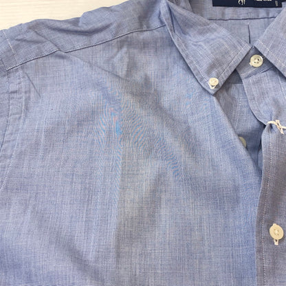【中古品】【メンズ】 RALPH LAUREN ラルフローレン 90's COTTON L/S SHIRT SWL3C-02 90年代 コットン ロングスリーブ シャツ トップス 長袖 無地 147-251005-ts-14-tei サイズ：L カラー：ブルー 万代Net店