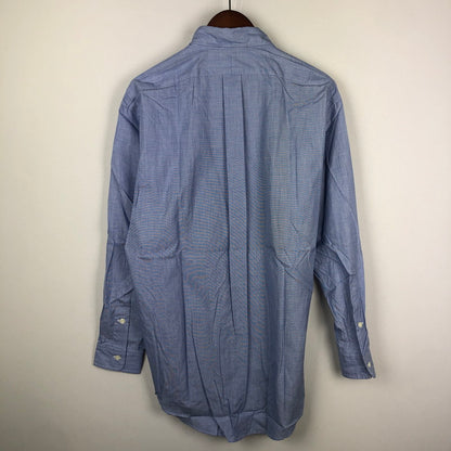 【中古品】【メンズ】 RALPH LAUREN ラルフローレン 90's COTTON L/S SHIRT SWL3C-02 90年代 コットン ロングスリーブ シャツ トップス 長袖 無地 147-251005-ts-14-tei サイズ：L カラー：ブルー 万代Net店