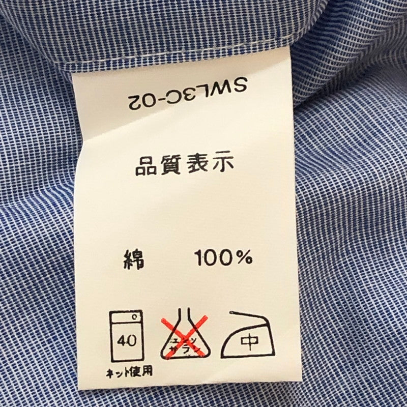 【中古品】【メンズ】 RALPH LAUREN ラルフローレン 90's COTTON L/S SHIRT SWL3C-02 90年代 コットン ロングスリーブ シャツ トップス 長袖 無地 147-251005-ts-14-tei サイズ：L カラー：ブルー 万代Net店