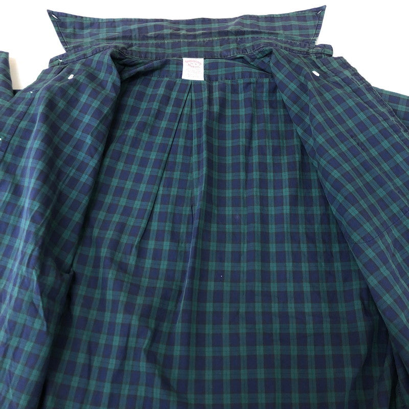【中古品】【メンズ】 Brooks Brothers ブルックスブラザーズ 90’s MAKERS LS SHIRT 90年代 メイカーズ ロングスリーブ シャツ 長袖 トップス 145-251124-yo-17-tei サイズ：16-R カラー：ブルー/グリーン 万代Net店