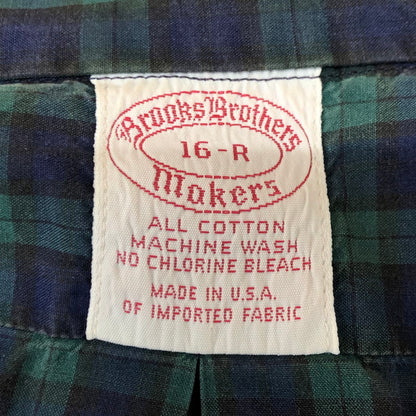 【中古品】【メンズ】 Brooks Brothers ブルックスブラザーズ 90’s MAKERS LS SHIRT 90年代 メイカーズ ロングスリーブ シャツ 長袖 トップス 145-251124-yo-17-tei サイズ：16-R カラー：ブルー/グリーン 万代Net店