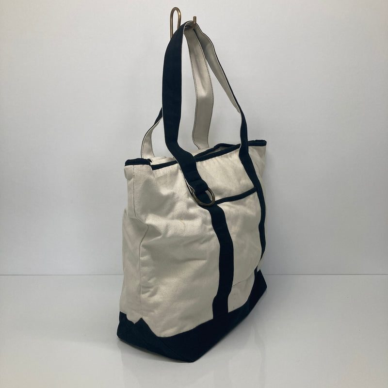 【中古品】【メンズ/レディース】 OLD NAVY オールドネイビー 00’S TOTE BAG トートバッグ カバン ヴィンテージ 188-260822-AS-7-hon カラー：オフホワイト/ブラック 万代Net店