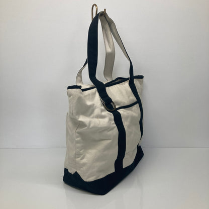 【中古品】【メンズ/レディース】 OLD NAVY オールドネイビー 00’S TOTE BAG トートバッグ カバン ヴィンテージ 188-260822-AS-7-hon カラー：オフホワイト/ブラック 万代Net店