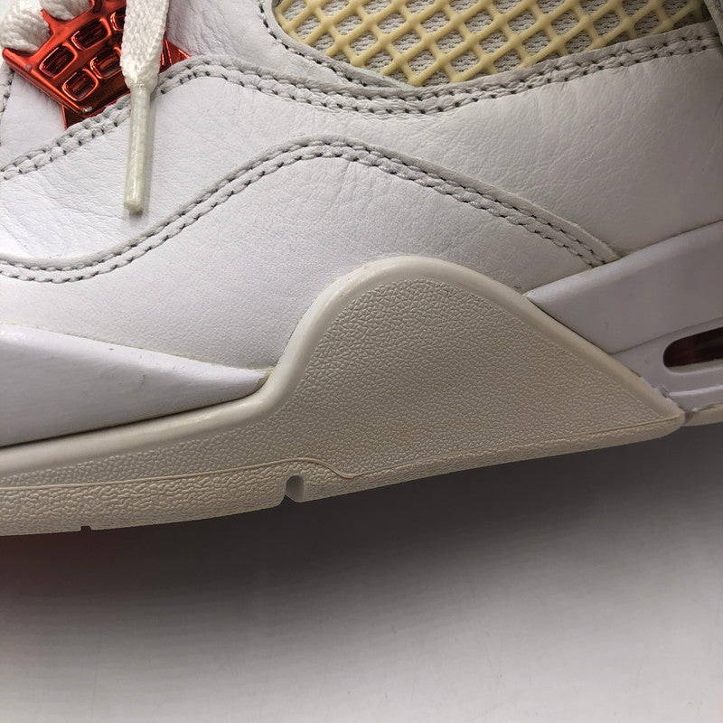 【中古品】【メンズ】 NIKE ナイキ AIR JORDAN 4 RETRO CT8527-118 エアジョーダン4 レトロ スニーカー 靴 160-251217-ks-07-tei カラー：WHITE/TEAM ORANGE 万代Net店