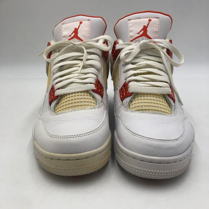 【中古品】【メンズ】 NIKE ナイキ AIR JORDAN 4 RETRO CT8527-118 エアジョーダン4 レトロ スニーカー 靴 160-251217-ks-07-tei カラー：WHITE/TEAM ORANGE 万代Net店