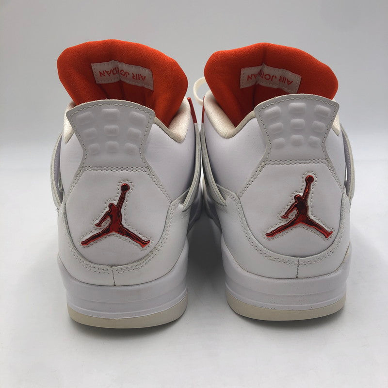 【中古品】【メンズ】 NIKE ナイキ AIR JORDAN 4 RETRO CT8527-118 エアジョーダン4 レトロ スニーカー 靴 160-251217-ks-07-tei カラー：WHITE/TEAM ORANGE 万代Net店