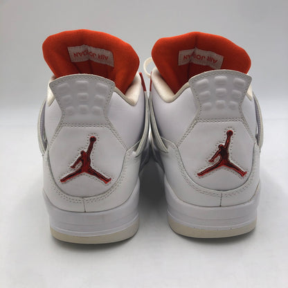 【中古品】【メンズ】 NIKE ナイキ AIR JORDAN 4 RETRO CT8527-118 エアジョーダン4 レトロ スニーカー 靴 160-251217-ks-07-tei カラー：WHITE/TEAM ORANGE 万代Net店