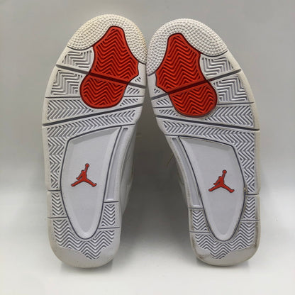 【中古品】【メンズ】 NIKE ナイキ AIR JORDAN 4 RETRO CT8527-118 エアジョーダン4 レトロ スニーカー 靴 160-251217-ks-07-tei カラー：WHITE/TEAM ORANGE 万代Net店