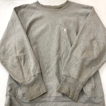【現状渡し品】【メンズ】 Champion チャンピオン 90’s REVERSE WEAVE SWEAT C5-7023 90年代 リバースウィーブ スウェット 長袖 トップス トレーナー 145-250924-yo-06-tei サイズ：L カラー：グレー 万代Net店
