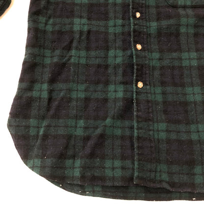 【中古品】【メンズ】 PENDLETON ペンドルトン 70's BLACK WATCH L/S WOOL SHIRT VINTAGE ブラックウォッチ ロングスリーブ ウールシャツ 長袖 トップス 片ポケット ヴィンテージ 145-250924-yo-09-fuz サイズ：M カラー：ブラックウォッチ 万代Net店