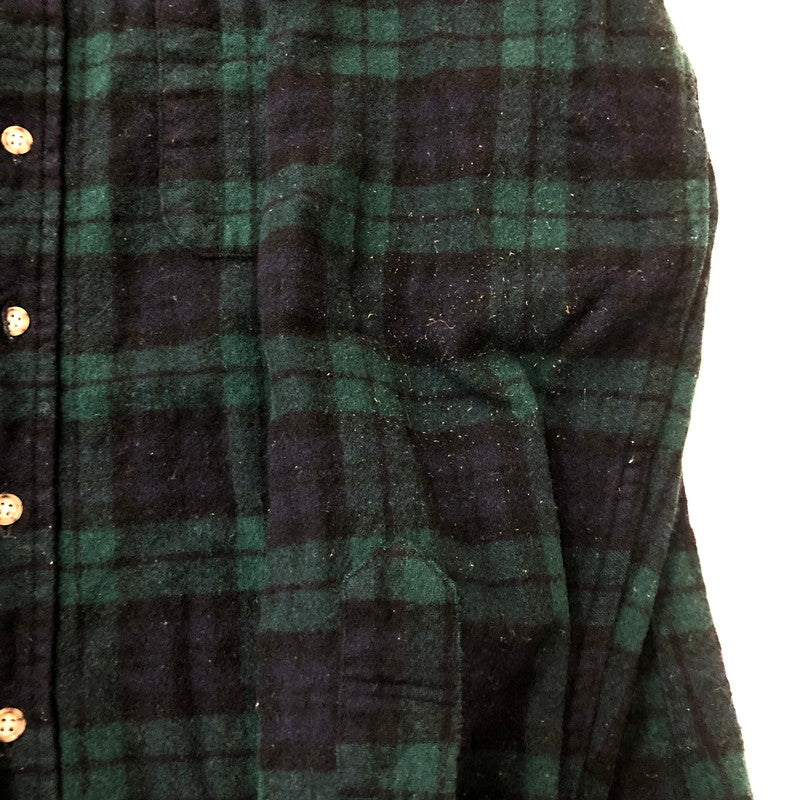 【中古品】【メンズ】 PENDLETON ペンドルトン 70's BLACK WATCH L/S WOOL SHIRT VINTAGE ブラックウォッチ ロングスリーブ ウールシャツ 長袖 トップス 片ポケット ヴィンテージ 145-250924-yo-09-fuz サイズ：M カラー：ブラックウォッチ 万代Net店