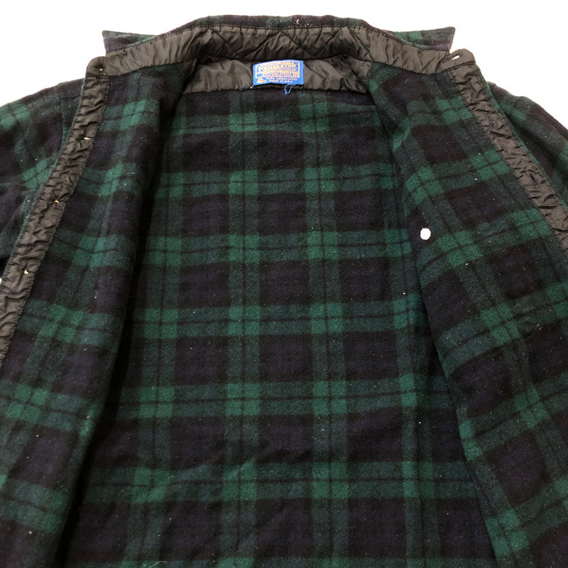 【中古品】【メンズ】 PENDLETON ペンドルトン 70's BLACK WATCH L/S WOOL SHIRT VINTAGE ブラックウォッチ ロングスリーブ ウールシャツ 長袖 トップス 片ポケット ヴィンテージ 145-250924-yo-09-fuz サイズ：M カラー：ブラックウォッチ 万代Net店