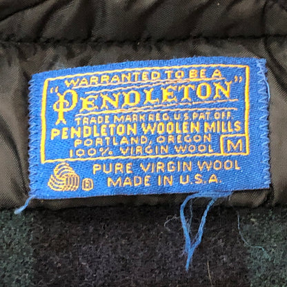 【中古品】【メンズ】 PENDLETON ペンドルトン 70's BLACK WATCH L/S WOOL SHIRT VINTAGE ブラックウォッチ ロングスリーブ ウールシャツ 長袖 トップス 片ポケット ヴィンテージ 145-250924-yo-09-fuz サイズ：M カラー：ブラックウォッチ 万代Net店