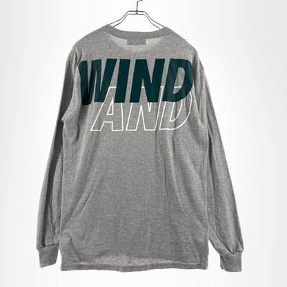 【中古品】【メンズ】 WINDANDSEA ウィンダンシー LOGO L/S TEE WDS-SEA-04 ロゴ ロングスリーブ Tシャツ 長袖 トップス 142-260703-yo-13-tei サイズ：M カラー：グレー 万代Net店