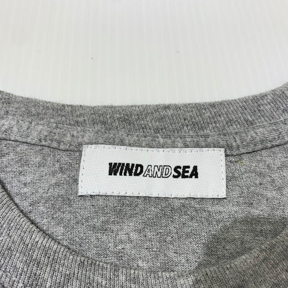 【中古品】【メンズ】 WINDANDSEA ウィンダンシー LOGO L/S TEE WDS-SEA-04 ロゴ ロングスリーブ Tシャツ 長袖 トップス 142-260703-yo-13-tei サイズ：M カラー：グレー 万代Net店