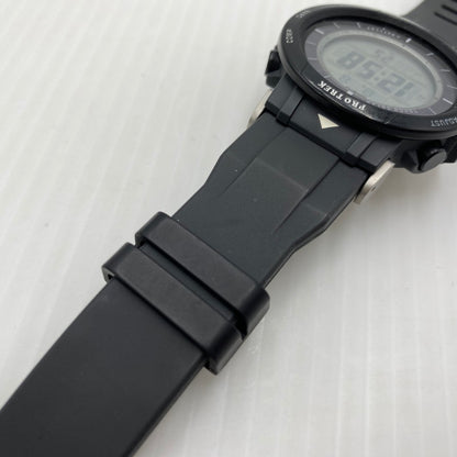 【中古品】【メンズ】 CASIO カシオ CLIMBER LINE PROTREK DEGITAL MODEL PRG-30-1JF クライマーライン プロトレック デジタル モデル クォーツ 腕時計 197-260808-yo-06-tei カラー：ブラック 万代Net店
