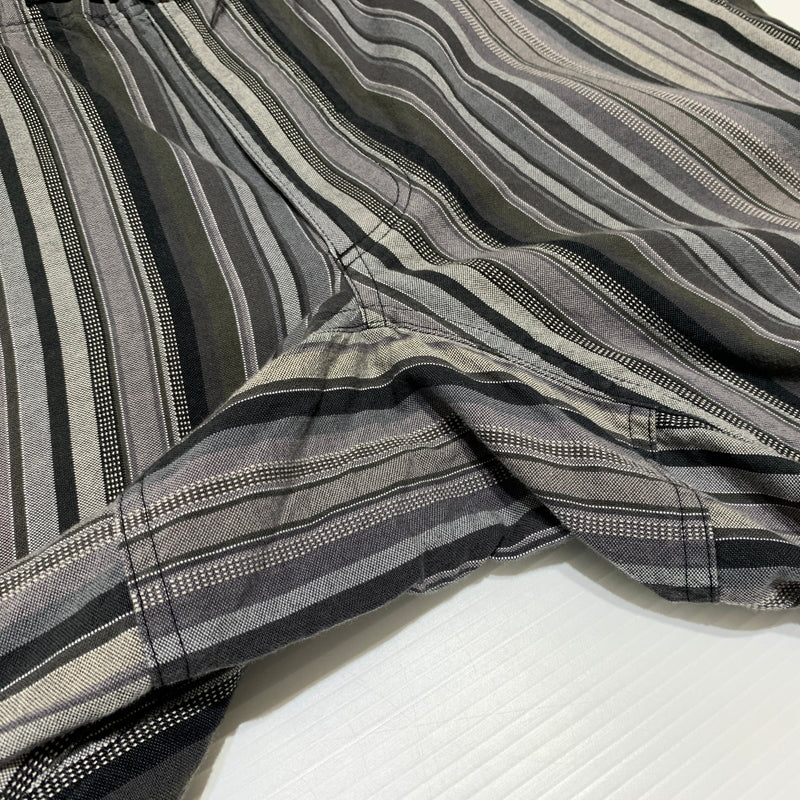 【中古品】【メンズ】 Supreme シュプリーム 14SS STRIPE BELTED SHORT PANTS ストライプ ベルト ショートパンツ ボトムス ショーツ ハーフパンツ 149-260720-ko-12-tei サイズ：30 カラー：グレー 万代Net店