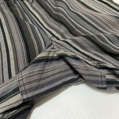 【中古品】【メンズ】 Supreme シュプリーム 14SS STRIPE BELTED SHORT PANTS ストライプ ベルト ショートパンツ ボトムス ショーツ ハーフパンツ 149-260720-ko-12-tei サイズ：30 カラー：グレー 万代Net店