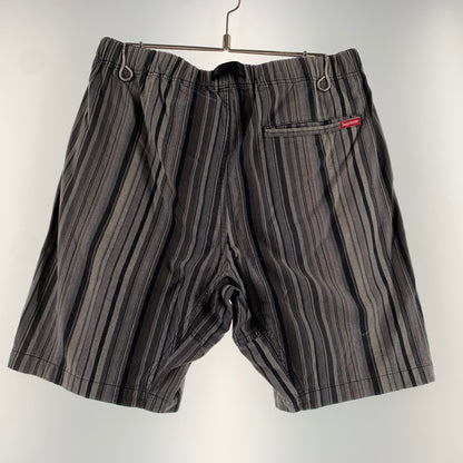 【中古品】【メンズ】 Supreme シュプリーム 14SS STRIPE BELTED SHORT PANTS ストライプ ベルト ショートパンツ ボトムス ショーツ ハーフパンツ 149-260720-ko-12-tei サイズ：30 カラー：グレー 万代Net店