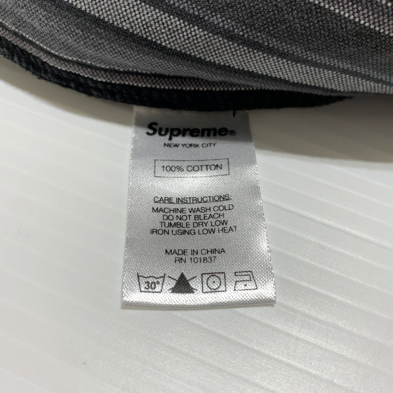 【中古品】【メンズ】 Supreme シュプリーム 14SS STRIPE BELTED SHORT PANTS ストライプ ベルト ショートパンツ ボトムス ショーツ ハーフパンツ 149-260720-ko-12-tei サイズ：30 カラー：グレー 万代Net店