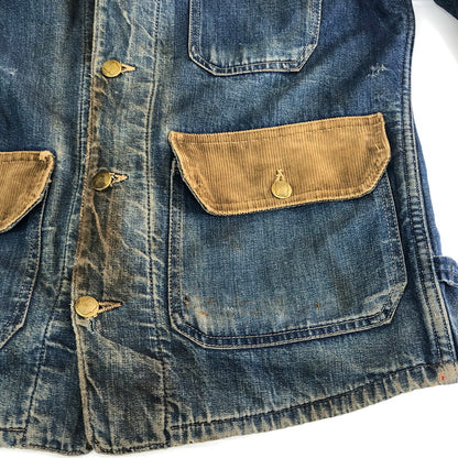 【現状渡し品】【メンズ】 BIG SMITH ビッグスミス 50～60's BLANKET LINER COVER ALLS VINTAGE 50～60年代 ブランケット ライナー カバーオール アウター ヴィンテージ 145-250924-KS-19-tei サイズ：表記サイズ無し カラー：インディゴ 万代Net店